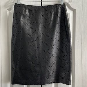 DANIER Laser Cut Pencil Skirt, 6